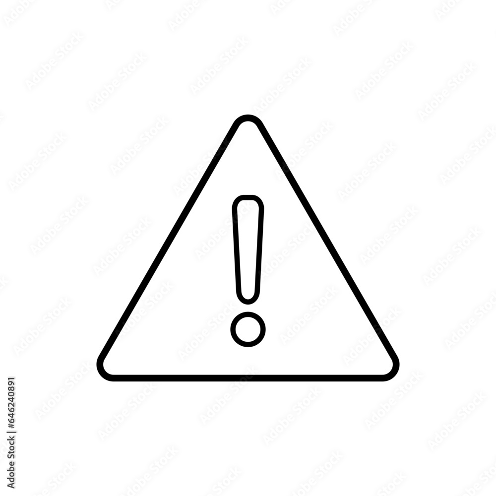 Exclamation Icon. Warning, Alert Symbol - Vector. Exclamation Icon. Warning, Alert Symbol - Vector.