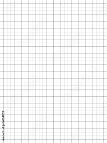 Graph paper background vector illustration. Horizontal grid lines in graph style. Blank notepaper design vector