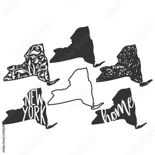 New York - USA State Illustration