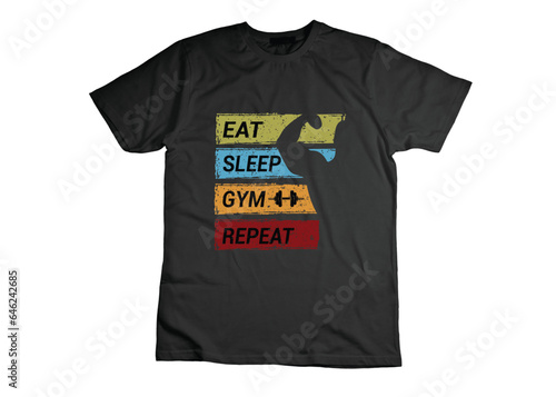Gym t shirt design