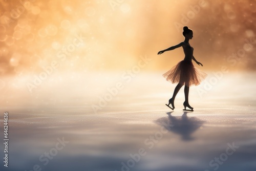 Figure skating concept background