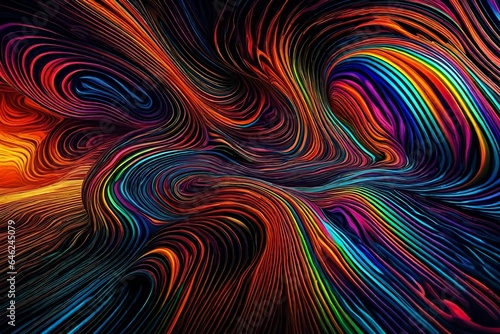 abstract background with waves