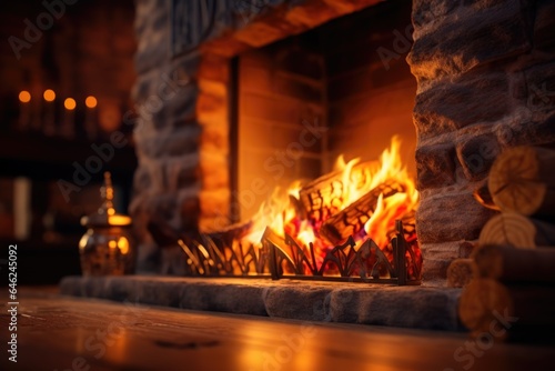 Fireplace background