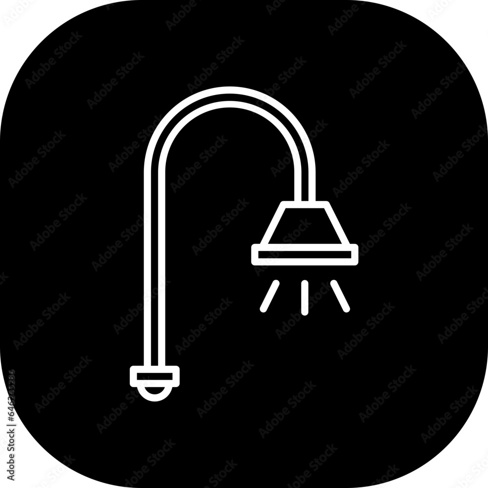 Shower hotel icon with black filled outline style. shower, water, bathroom, sign, symbol, bath, clean. Vector illustration Shower hotel icon with black filled outline style. shower, water, bathroom, sign, symbol, bath, clean. Vector illustration