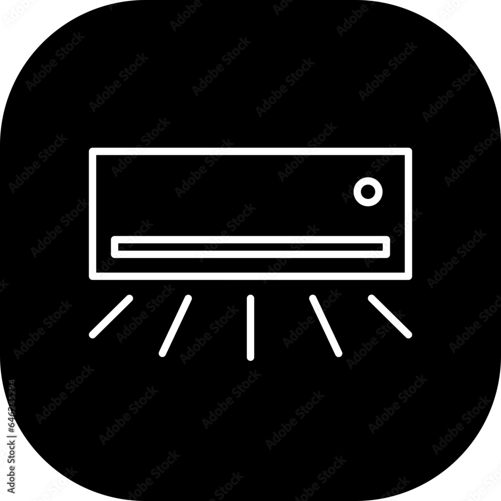 Air conditioner hotel icon with black filled outline style. air, design, cooling, fan, symbol, cool, heat. Vector illustration Air conditioner hotel icon with black filled outline style. air, design, cooling, fan, symbol, cool, heat. Vector illustration