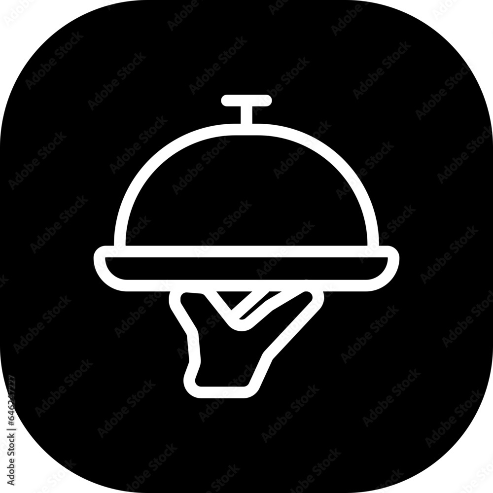 Food service hotel icon with black filled line outline style. service, food, dinner, restaurant, symbol, dish, kitchen. Vector Illustration Food service hotel icon with black filled line outline style. service, food, dinner, restaurant, symbol, dish, kitchen. Vector Illustration