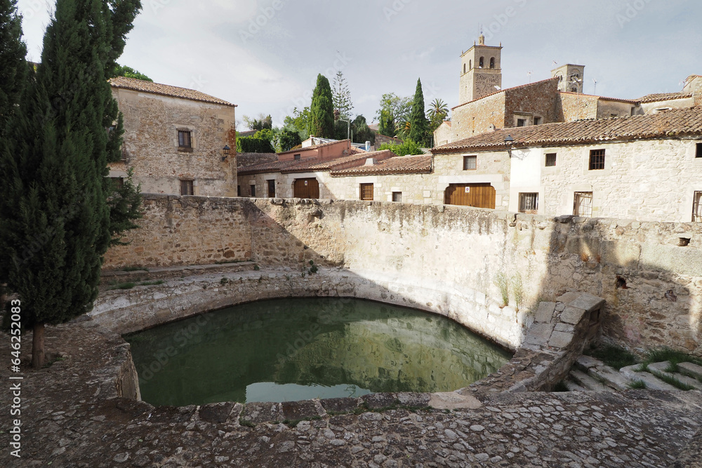 pool in the beautiful Spanish town of Trujillo