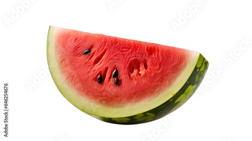 Fresh and juicy Watermelon slice, isolated, pristine look. Generative AI, Generative, AI