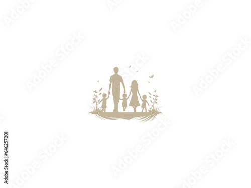 Premium child and children's logo design vector, vector and illustration, photo