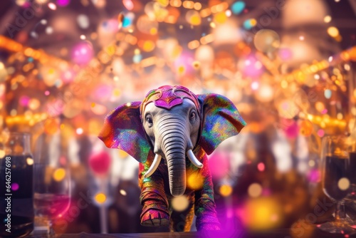 Party elephant background