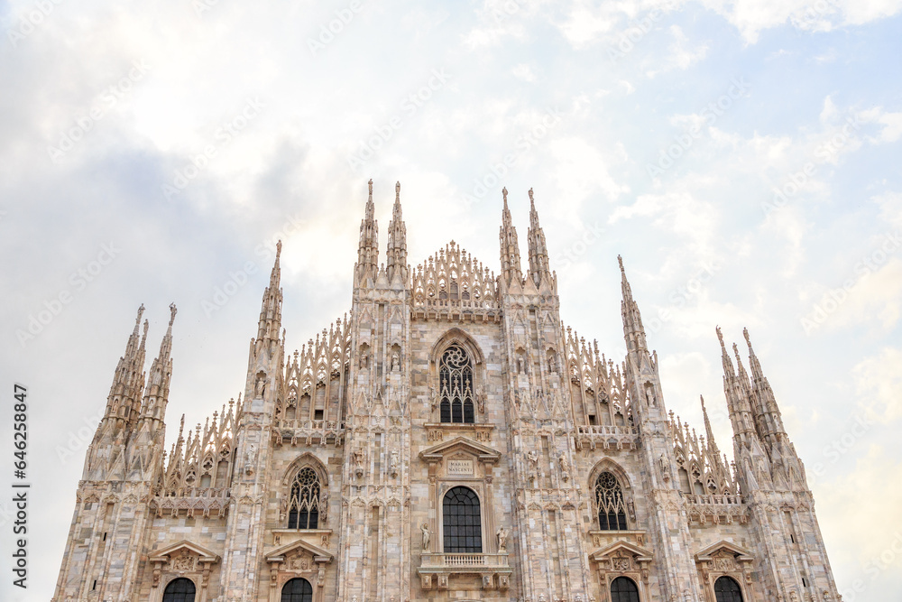 Milan, Italy - July 7, 2019: Milan Cathedral