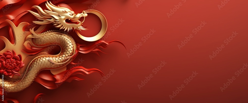 Happy New Year 2024, Zodiac sign year of the Dragon, Happy Chinese New Year 2024 banner. Chinese zodiac symbol, Lunar new year concept. Happy New Year 2024, Zodiac sign year of the Dragon, Happy Chinese New Year 2024 banner. Chinese zodiac symbol, Lunar new year concept.