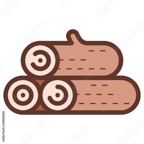 firewood log icon