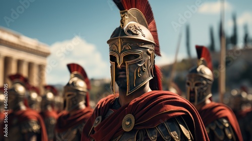 A close-up of the Evzones, the elite guards of the Greek Parliament. 
