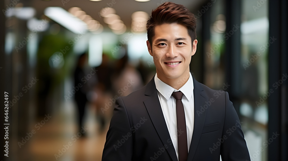 Businessman standing at the office Businessman standing at the office