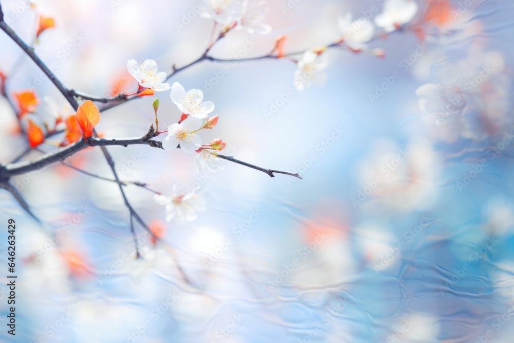 Spring flowers background