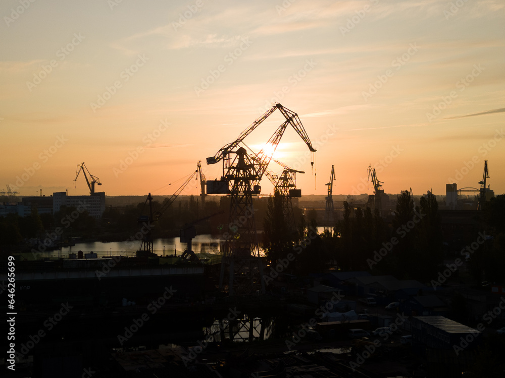 Obraz premium Gdańsk shipyard, Gdansk