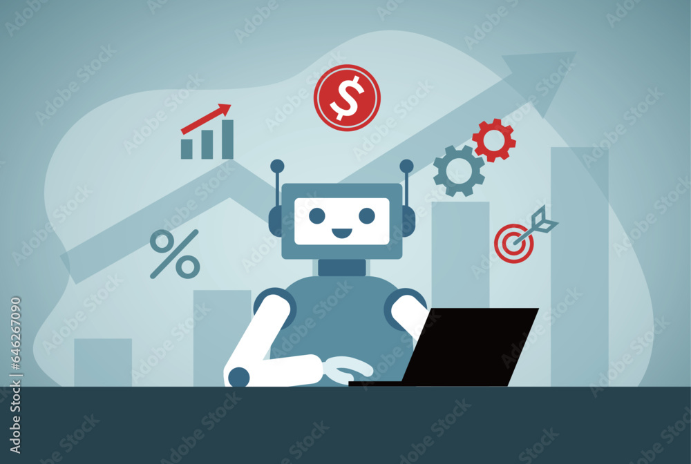 AI technology doing data analyze. AI technology doing data analyze.