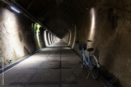 Cycling tunnel in Fulong Gongliao district,  Old Caoling Tunnel