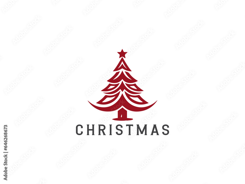 premium Christmas logo design, vector and illustration,