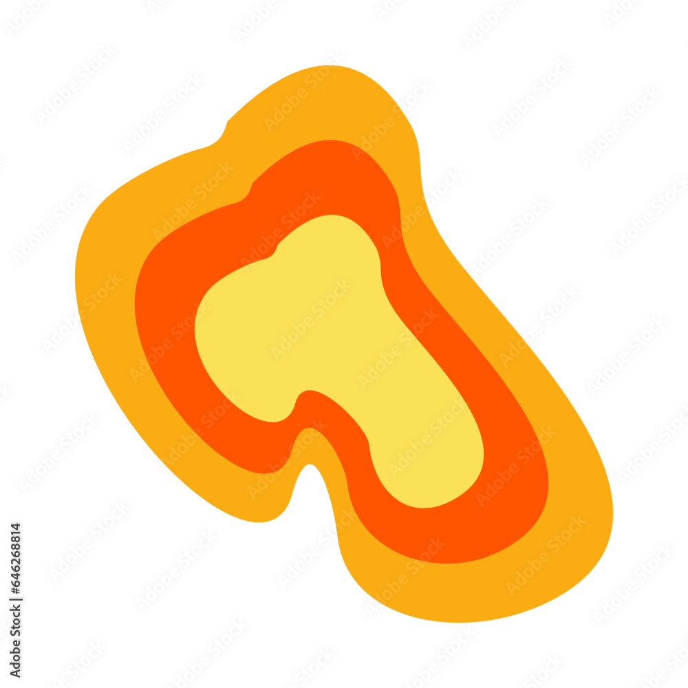 Obraz premium retro abstract shape element