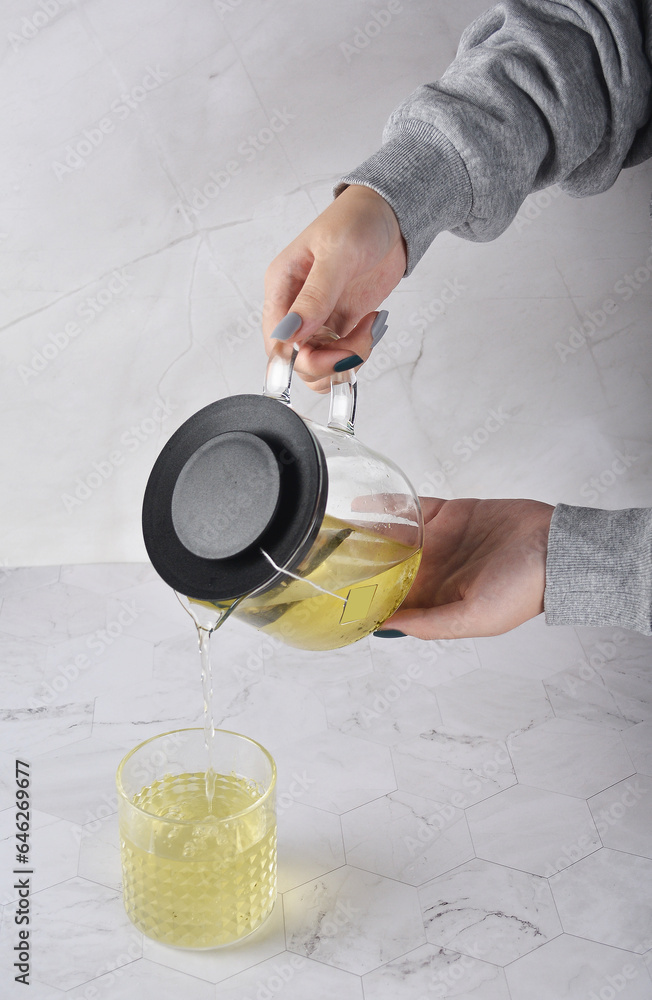 premium hot brew organic chinese green western black tea leaf bag hand