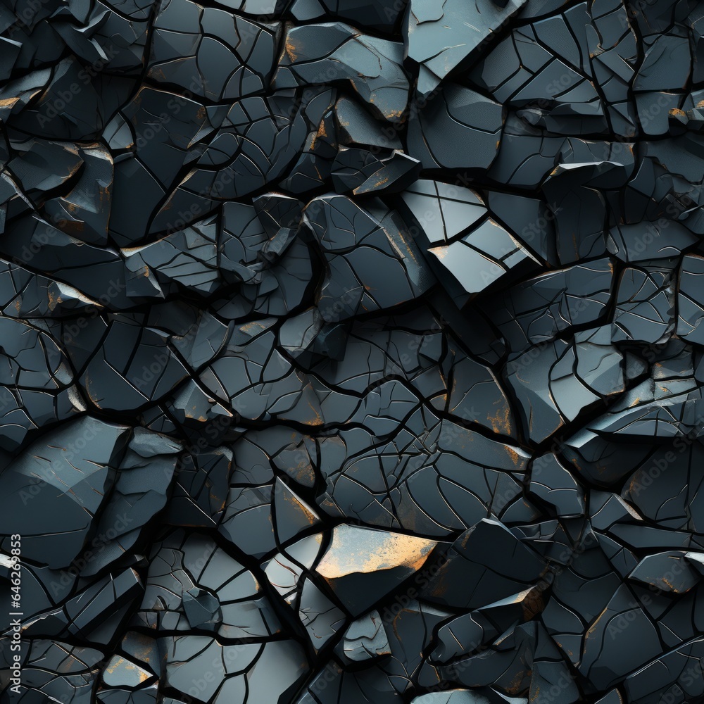 Broken basalt rock background. Seamless tile. Broken basalt rock background. Seamless tile.