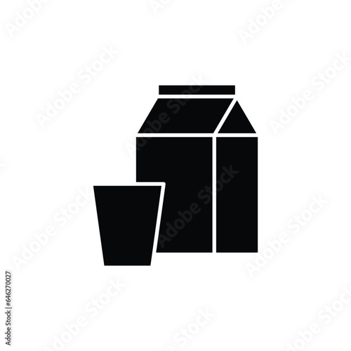 milk pack icon vector milk package sign juice sign 