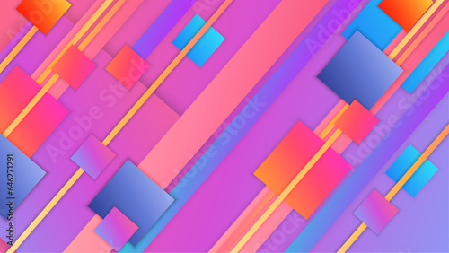 Colorful abstract background geometric modern