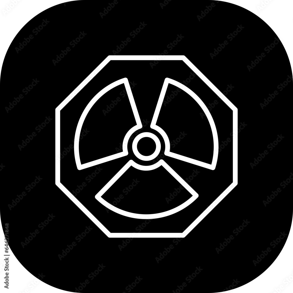 Radiation safety icon with black filled outline sign, radiator, radiation, energy, equipment, pictogram, heater. Vector illustration Radiation safety icon with black filled outline sign, radiator, radiation, energy, equipment, pictogram, heater. Vector illustration