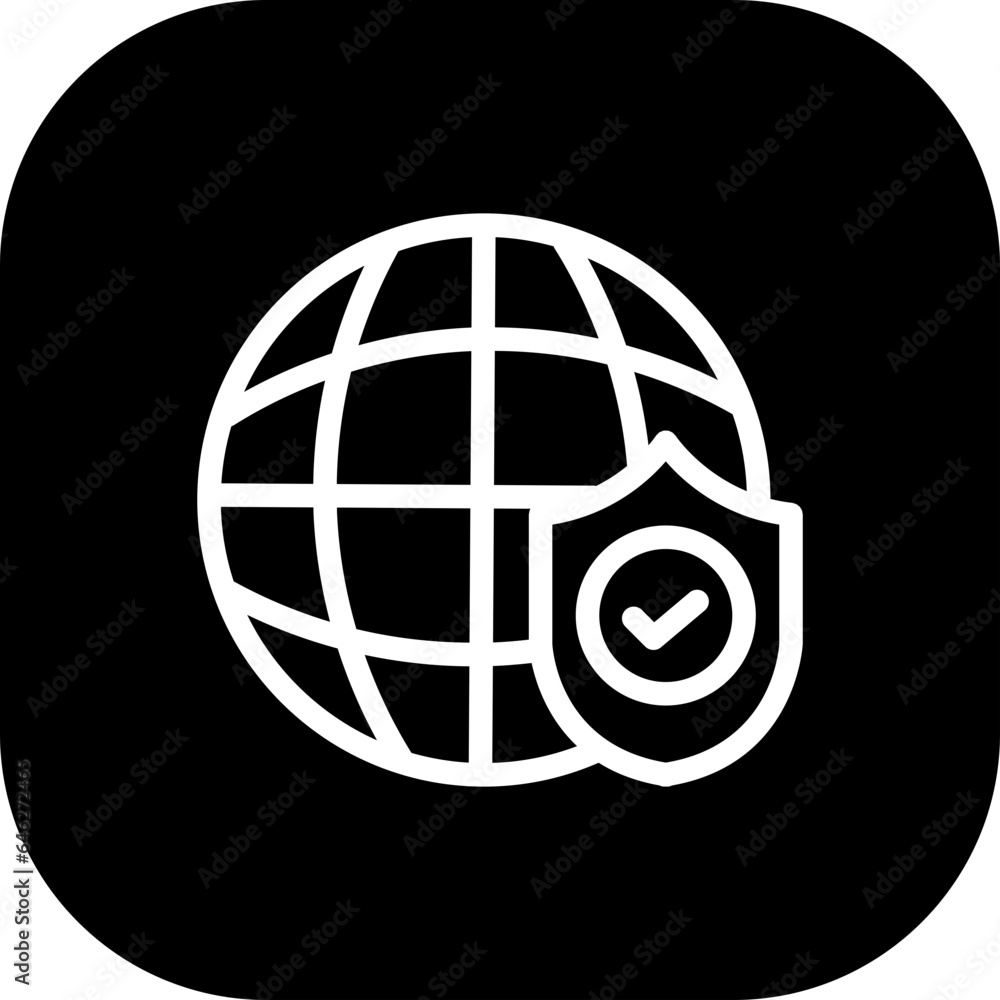 Browser safety icon with black filled line outline. browser, internet, symbol, network, website, sign, web. Vector illustration Browser safety icon with black filled line outline. browser, internet, symbol, network, website, sign, web. Vector illustration