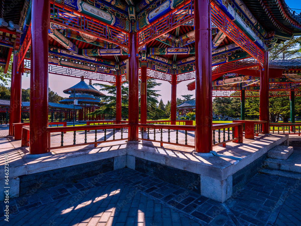 Double Ring Pavilion promenade of Temple of Heaven Park Double Ring Pavilion promenade of Temple of Heaven Park