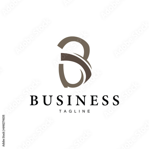 Letter B Logo Vector Simple Monogram Letter Symbol Illustration Design