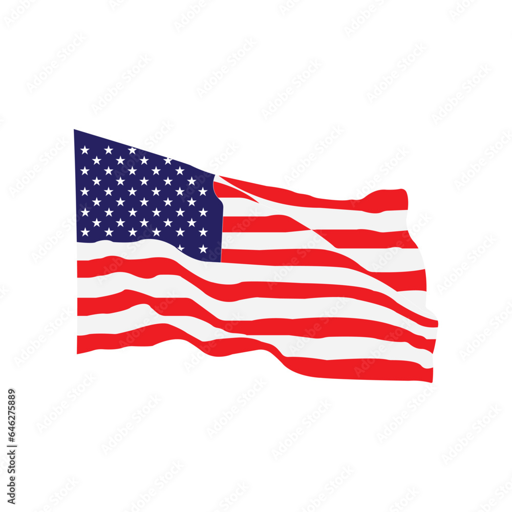 Obraz premium American flag icon