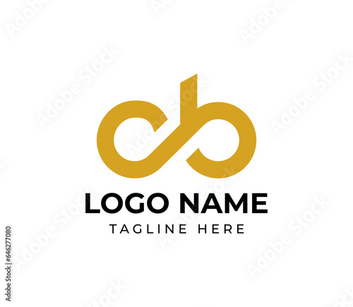 Modern elegant letter CB logo design
