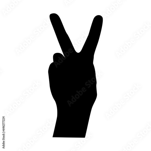 Hand symbol icon vector. Hand illustration sign. Symbol shown by the hand sign.