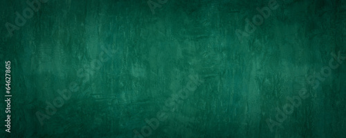 Dark green concrete wall texture background. Cement Stucco vintage surface backdrop