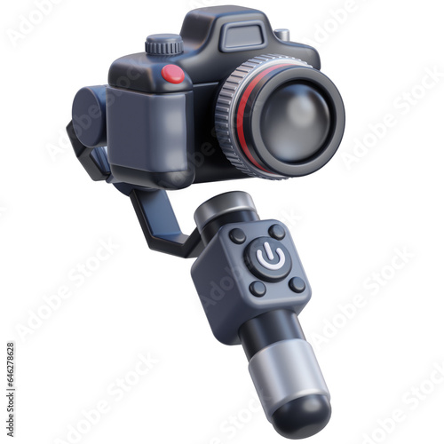 gimbal camera 3d icon design