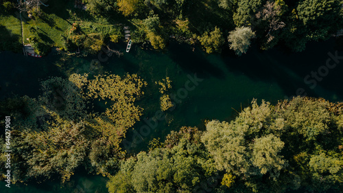 Aerial perspective on Mreznica river