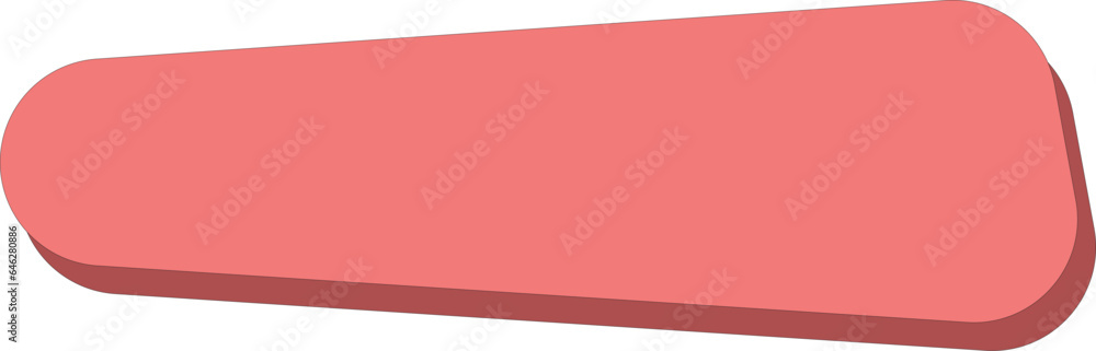 The die for the text is red with a shadow. The die for the text is red with a shadow.