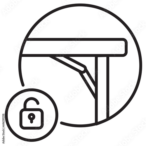 unlock table leg icon
