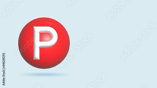 Free Download Location mark, destination pointer with letter P, parking sign. - GFXLoad