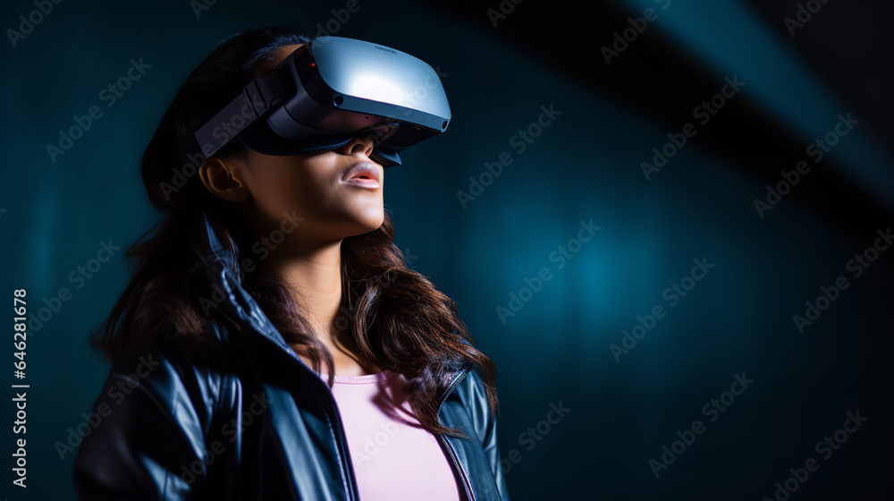 a person wearing virtual reality glasses a person wearing virtual reality glasses