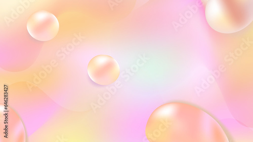 Orange Gradient Hologram Style Background