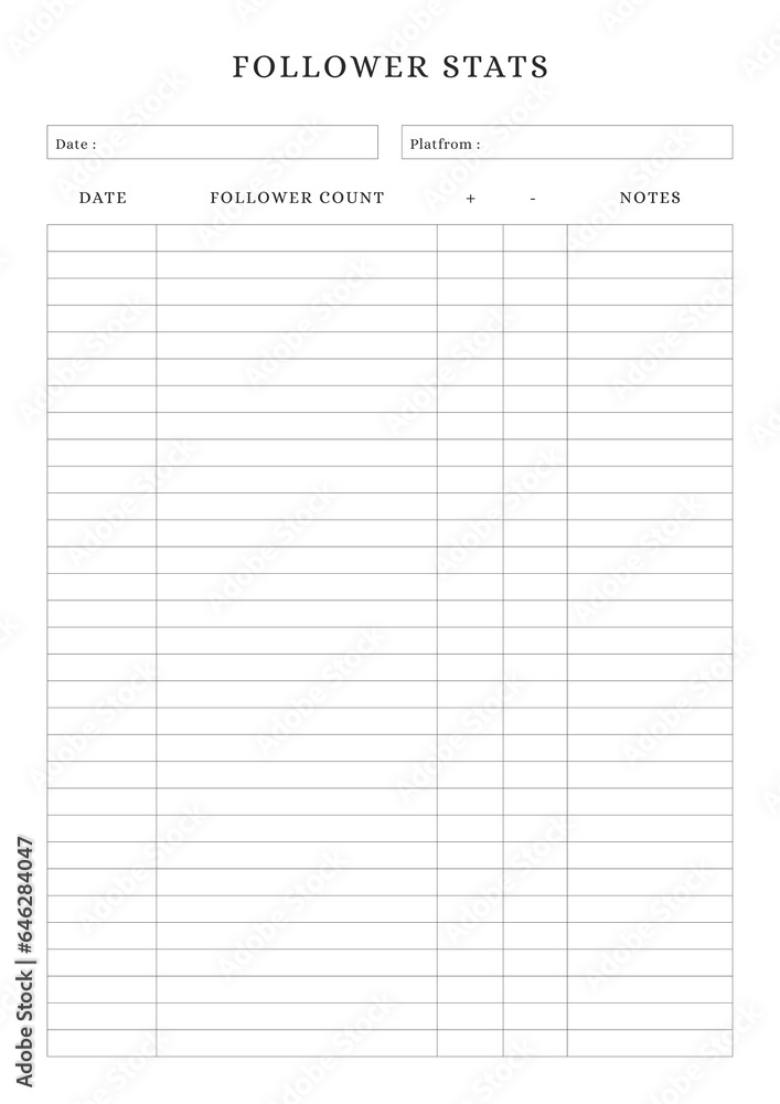 Follower stats Follower stats