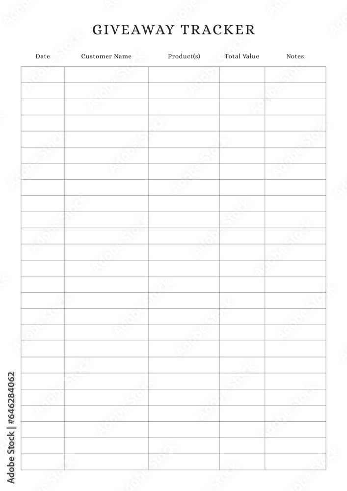 Giveaway tracker Giveaway tracker