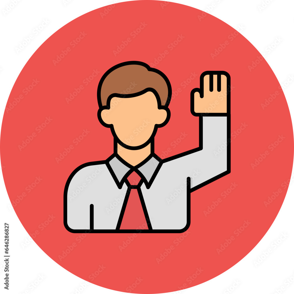 Fototapeta premium Raise Hand Icon