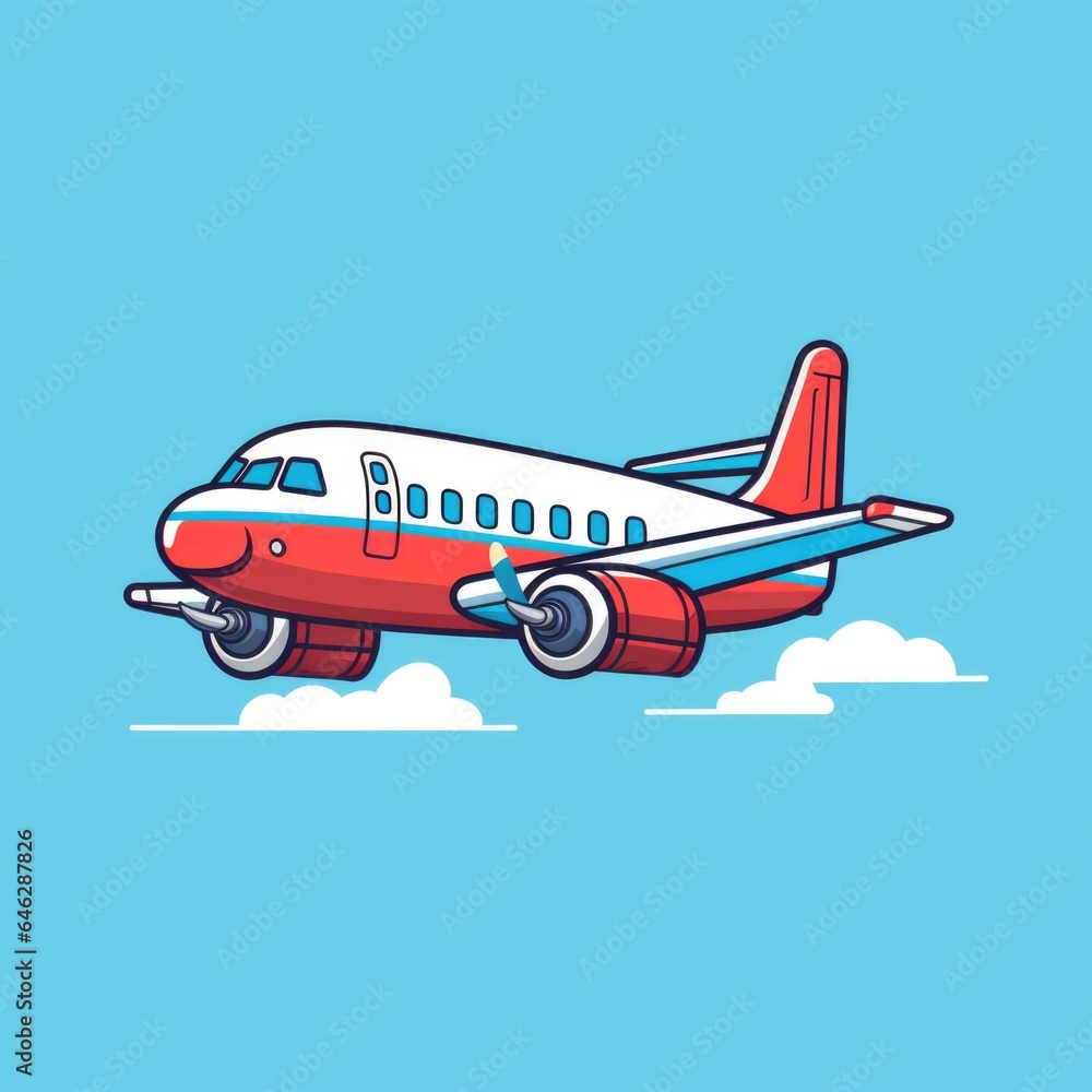 Airplane mascot for a company logo. Generative AI