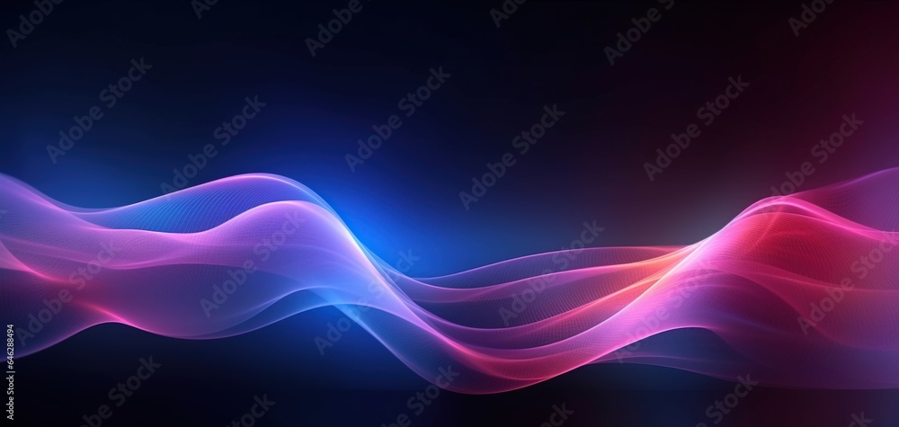 Curvy and blurred purple and blue lines, Abstract knife-like lines on dark backgrounds Curvy and blurred purple and blue lines, Abstract knife-like lines on dark backgrounds
