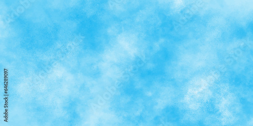 White and blue mixed watercolor painted leaks and scratched effects blue background, Creative and painted cloudy sky blue watercolor background, blue background with space and for any,